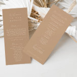 Minimalist Pale Taupe Wedding Ceremony Program<br><div class="desc">Design features an handwritten font and modern minimalist design. Designed to coordinate with for the «SERENA» Wedding Invitation Collection. To change details, click «Personalise». To move the text or change the size, font, or colour, click «Click to customise further» It. View the collection link on this page to see all...</div>