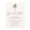 Minimalist Palm Tree Wedding Save the Date