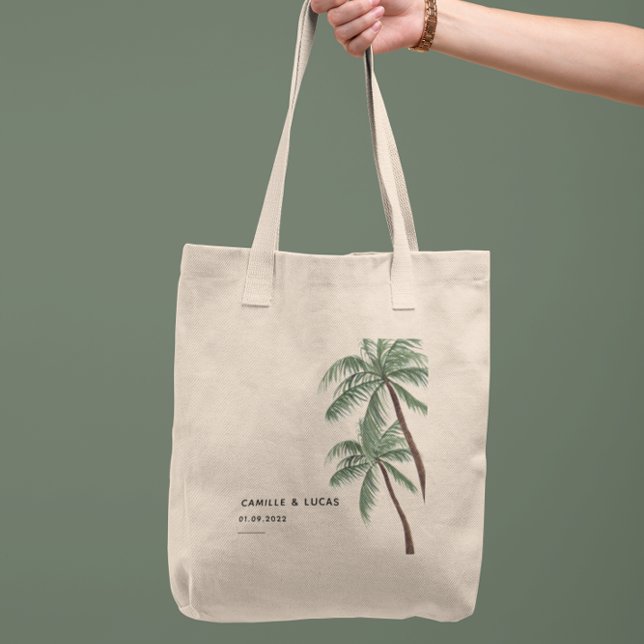 Minimalist Palm Trees Tote Bag (Creator Uploaded)