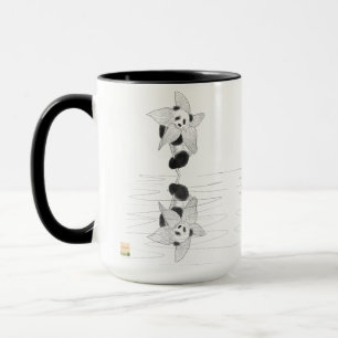 Minimalist Panda Ink Illustration Mug handdrawn