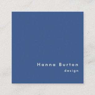 Minimalist Pantone Classic Blue Business Card