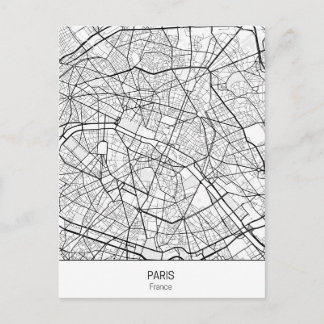 Minimalist Paris France Postcard