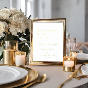 Minimalist Party Accordingly Wedding Welcome Sign
