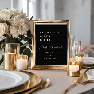 Minimalist Party Accordingly Wedding Welcome Sign