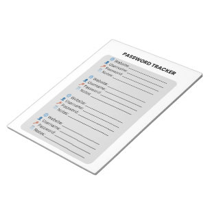 Minimalist Password Tracker  Notepad