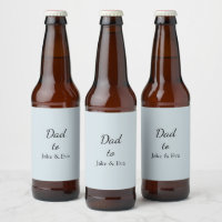 Minimalist Pastel Beer Label | Father's Day Gift