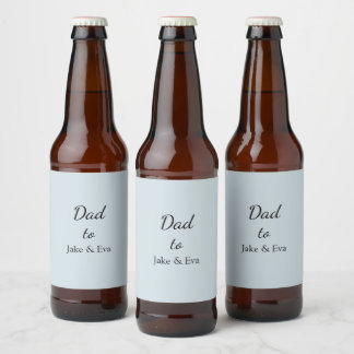 Minimalist Pastel Beer Label | Father's Day Gift