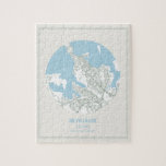 Minimalist Pastel Blue Map Art Reykjavik Iceland Jigsaw Puzzle<br><div class="desc">Minimalist Pastel Blue Map Art Reykjavik Iceland Puzzle</div>