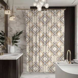 Minimalist Pastel Curtain Sleek Geometric Touch