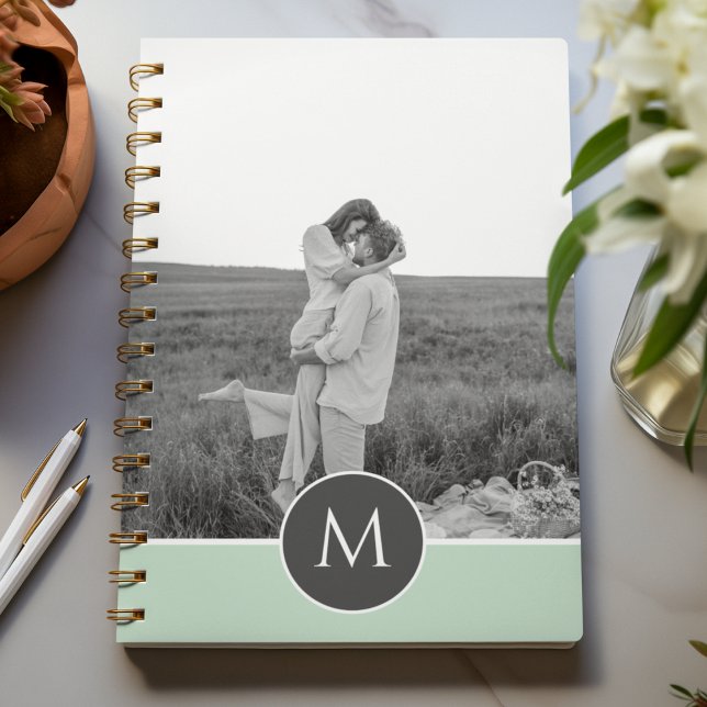Minimalist Pastel Mint Personalised Name & Photo Planner (Creator Uploaded)