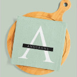 Minimalist Pastel Mint Personalised Name Tea Towel<br><div class="desc">Minimalist Pastel Mint Personalised Name</div>