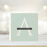 Minimalist Pastel Mint Personalised Name Wooden Box Sign<br><div class="desc">Minimalist Pastel Mint Personalised Name</div>