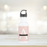 Minimalist Pastel Pink Personalised Name 532 Ml Water Bottle<br><div class="desc">Minimalist Pastel Pink Personalised Name</div>