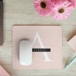 Minimalist Pastel Pink Personalised Name Mouse Pad<br><div class="desc">Minimalist Pastel Pink Personalised Name</div>