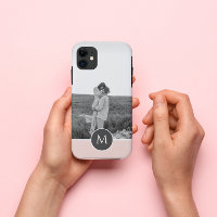 Minimalist Pastel Pink Personalised Name & Photo