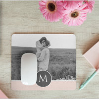 Minimalist Pastel Pink Personalised Name & Photo