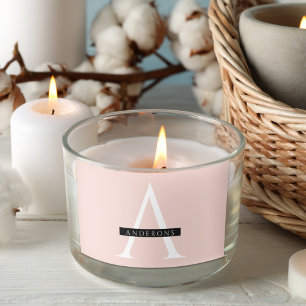 Minimalist Pastel Pink Personalised Name Rectangular Sticker