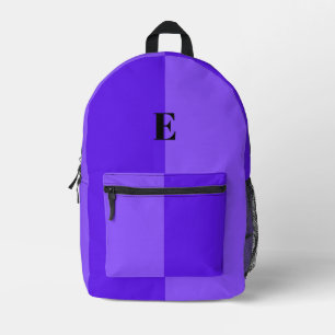 Minimalist Pastel  Purple Custom Name Backpack