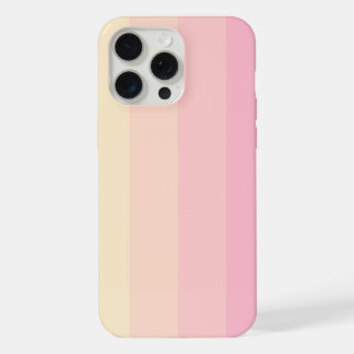 Minimalist Pastel Stripe Pattern with Rose Tones iPhone 15 Pro Max Case