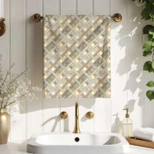 Minimalist Pastel Towel Sleek Geometric Feel