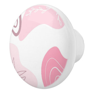 Minimalist Pattern  Ceramic Knob