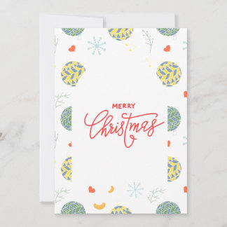 Minimalist Pattern Christmas Holiday Card