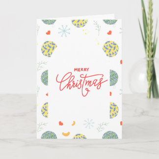 Minimalist Pattern Christmas Holiday Card