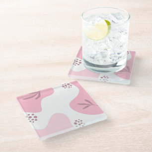 Minimalist Pattern Glass Coaster