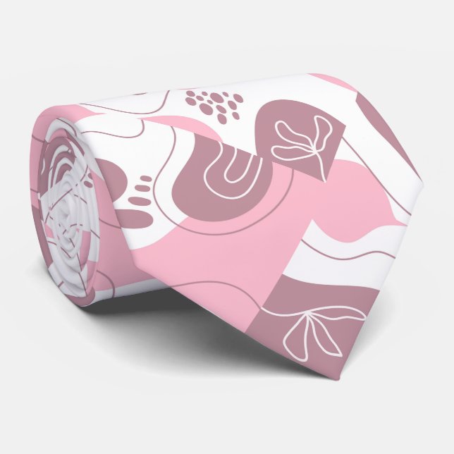 Minimalist Pattern Neck Tie (Rolled)