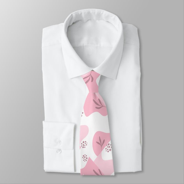 Minimalist Pattern Neck Tie (Tied)
