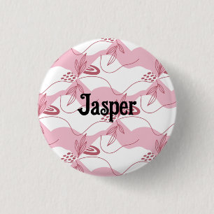 Minimalist Pattern Personalised Button 