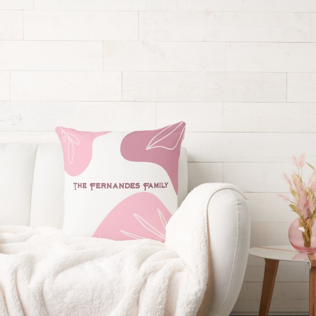 Minimalist Pattern Personalised Throw Pillow (Couch)