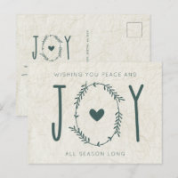 Minimalist Peace and Joy Christmas