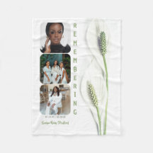 Minimalist Peace Lily Memorial