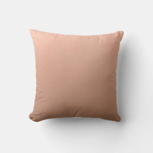 Minimalist Peach Solid Colour Throw Pillow, Soft P Cushion