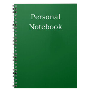 minimalist personal notebook