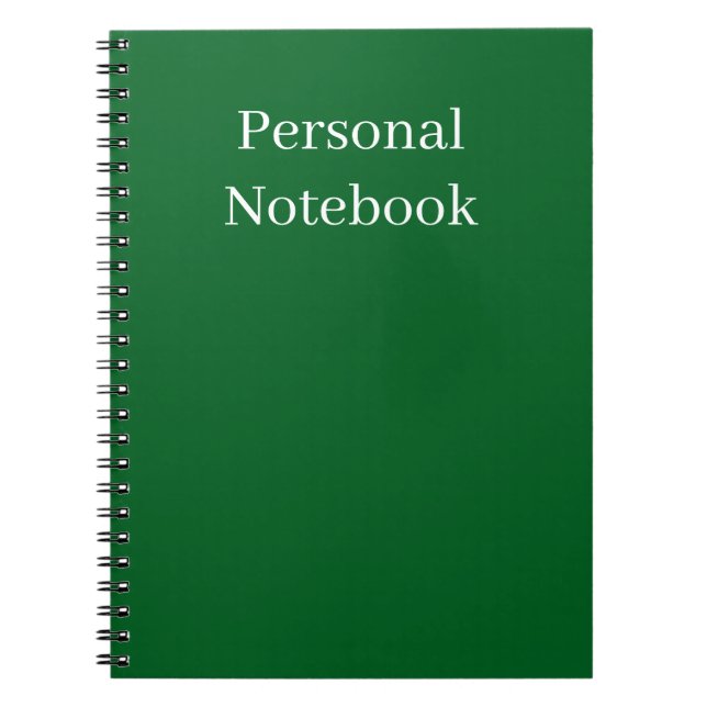 minimalist personal notebook (Front)