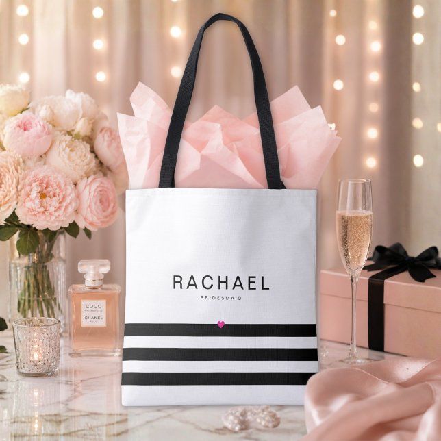Minimalist Personalised Bridal Tote Bag  (Bridal Tote Bag For The Whole Bride Crew)