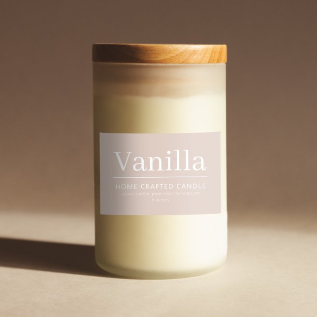 Minimalist Personalised Candle Label Sticker (Creator Uploaded)