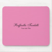 Minimalist personalised customised name pink colou