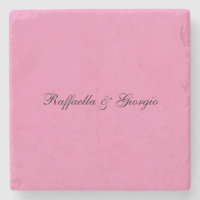 Minimalist personalised customised name pink colou