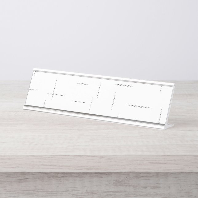 Minimalist Personalised File Folder Set Desk Name Plate (Front)