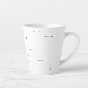 Minimalist Personalised File Folder Set Latte Mug