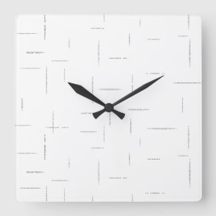 Minimalist Personalised File Folder Set Square Wall Clock