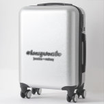 Minimalist Personalised Honemoon Hashtag Sticker<br><div class="desc">#honeymoonvibe hashtag sticker in modern calligraphy writing for suitcases, cars and more. Just add your names or any custom text. You can also add your own hashtag if you like, but may need to ajust the font size to make sure it fits. To do this click on "Edit using design...</div>