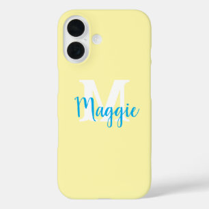 Minimalist Personalised iPhone Case with Monogram 