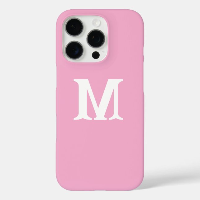 Minimalist Personalised iPhone Case with Monogram  (Back)