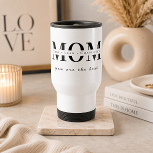 Minimalist Personalised Mum Name Tumbler Travel Mug
