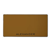 Minimalist personalised name brown &black