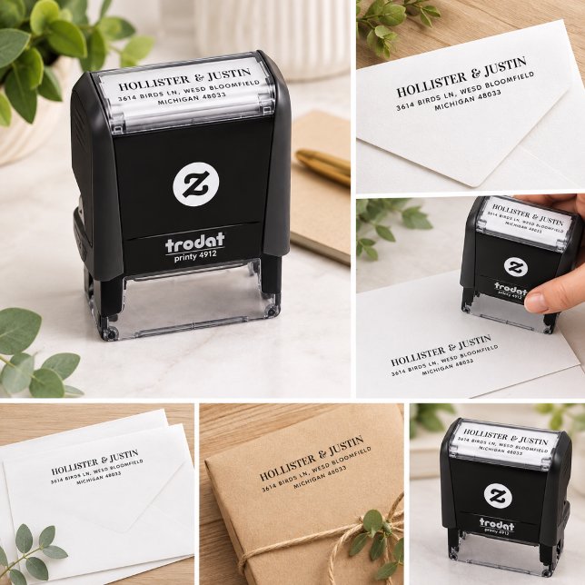 Minimalist Personalised Return Address Self-inking Stamp (Creator Uploaded)